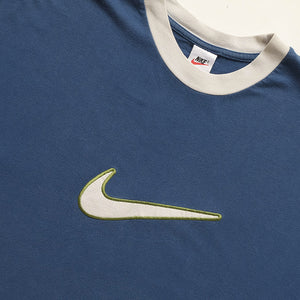 Vintage Rare Nike Big Embroidered Swoosh T-Shirt - L