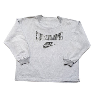 Vintage Nike Crosstraining Spell Out Grey Tag Sweatshirt - XL