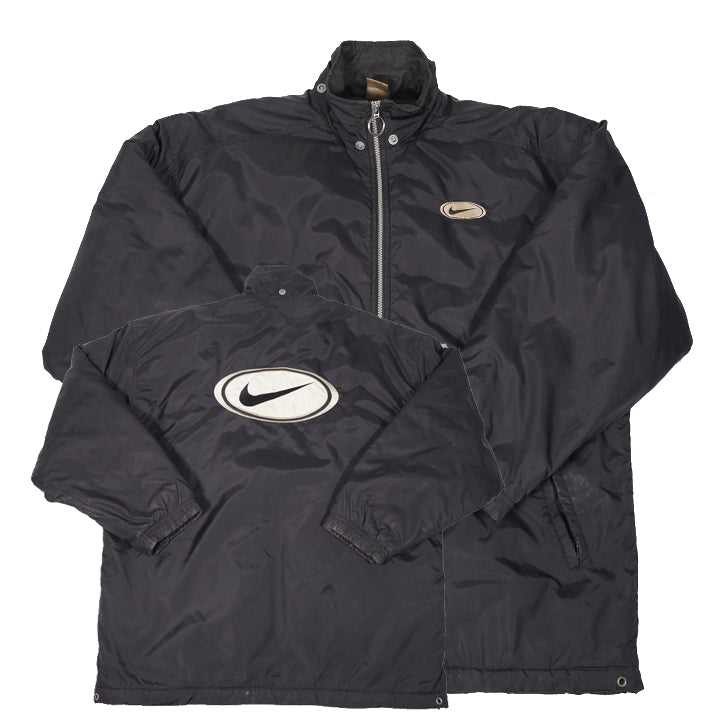 Vintage Nike Big Swoosh Quilted Jacket - L