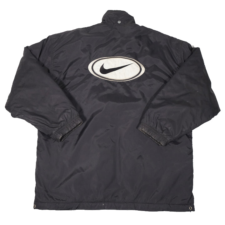 Vintage Nike Big Swoosh Quilted Jacket - L