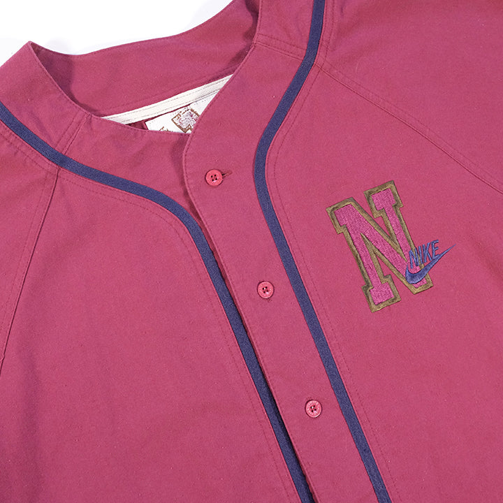 Vintage RARE Nike Embroidered Spell Out Jersey - L