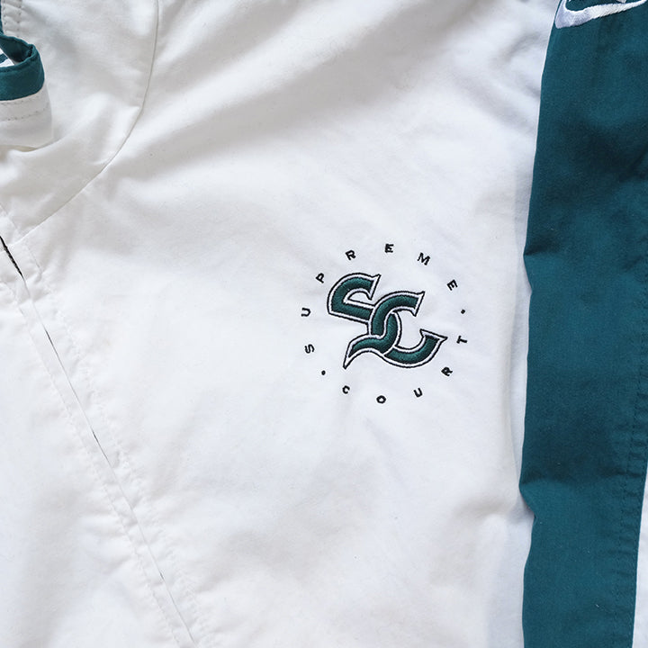 Vintage RARE Nike Supreme Court Embroidered Logo Jacket L