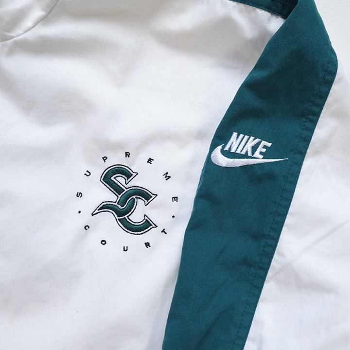 Vintage RARE Nike Supreme Court Embroidered Logo Jacket - L