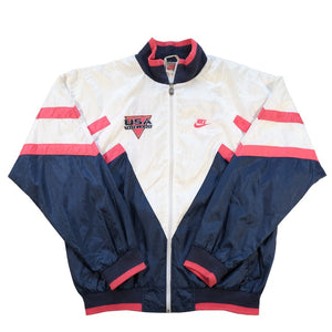 Vintage RARE 1992 Nike USA Track & Field Grey Tag Jacket - L