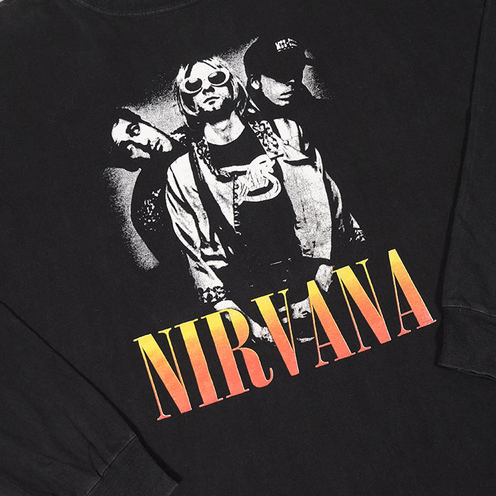 Vintage Nirvana Graphic Long Sleeve T-Shirt - XL