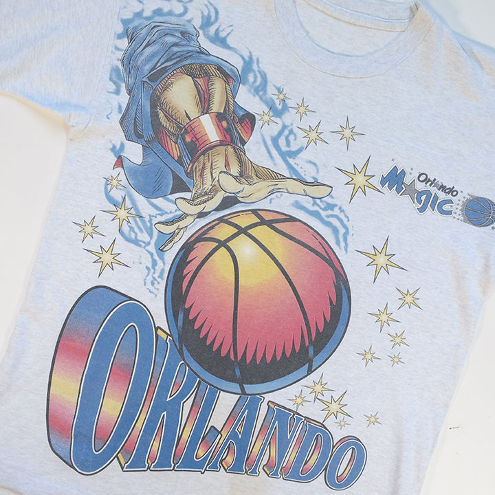 Vintage RARE Orlando Magic Front & Back All Over Graphic T-Shirt - M/L