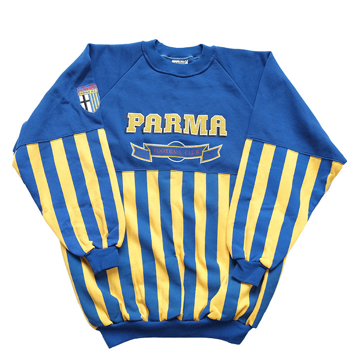 Vintage 90s Parma FC Spell Out Crewneck - L