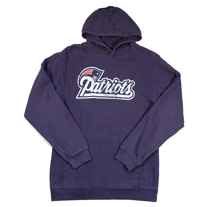 Vintage New England Patriots Spell Out Hoodie - S