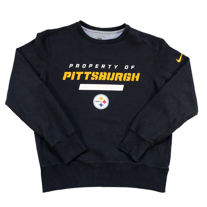 Vintage Nike Pittsburgh Steelers Spell Out Crewneck - M