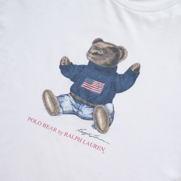 Vintage RARE 1992 Polo Ralph Lauren Polo Bear Made In USA T-Shirt - L