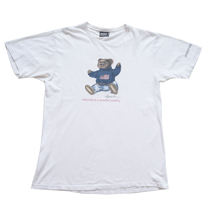 Vintage RARE 1992 Polo Ralph Lauren Polo Bear Made In USA T-Shirt - L