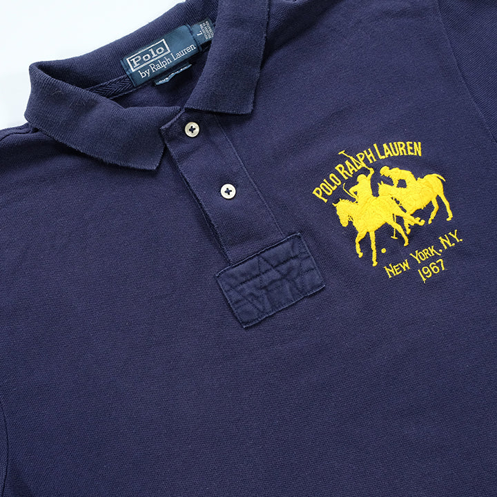 Vintage Polo Ralph Lauren Embroidered Logo Polo Shirt - M