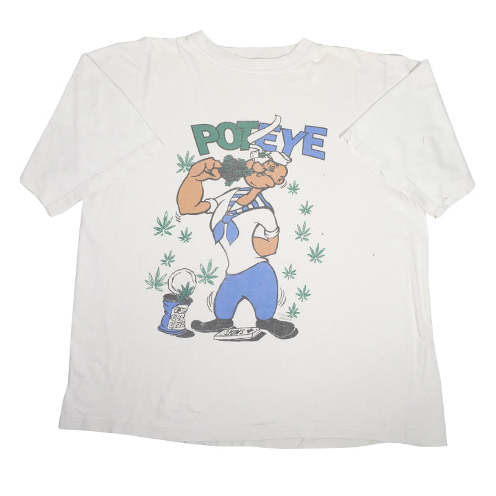 Vintage Rare Poteye Graphic T-Shirt - L/XL