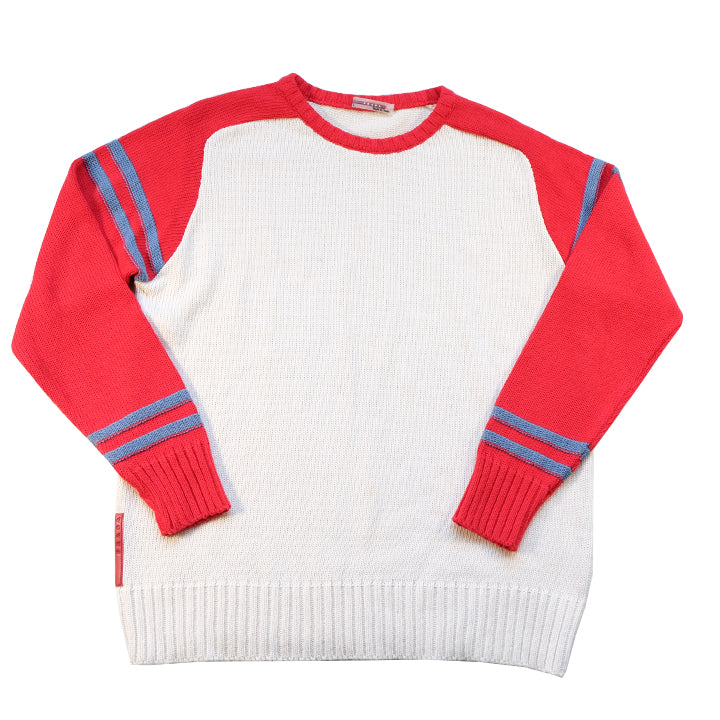 Vintage Prada Logo Knit Sweater - L