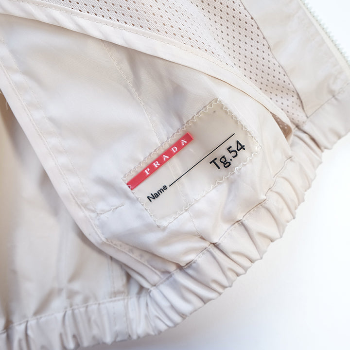 Vintage RARE 90s Prada Logo Windbreaker Made In Italy Jacket - L