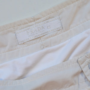 Vintage Prada Spell Out Logo WOMENS Shorts - 46