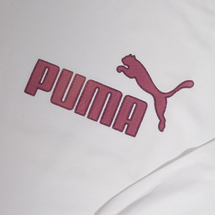 Vintage Puma Big Embroidered Spell Out Crewneck - L