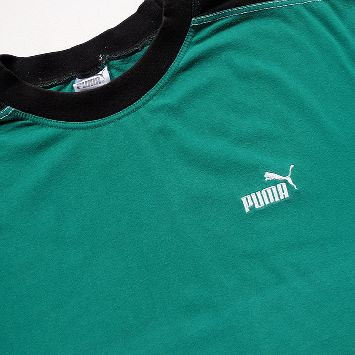 Vintage Puma Embroidered Logo T-Shirt - XL