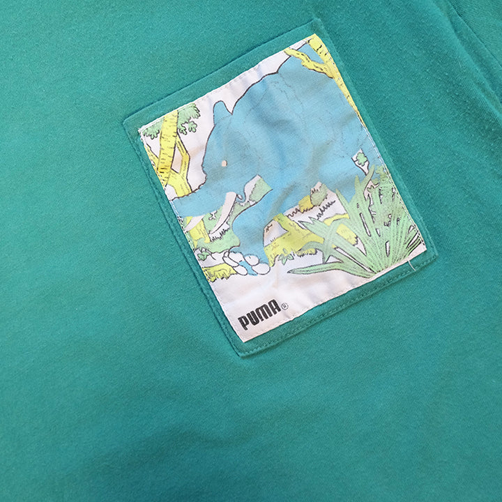 Vintage 90s Puma Pocket Graphic T-Shirt - L