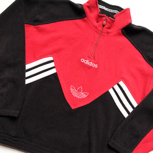 Vintage OG RARE Adidas Quarter Zip Fleece - M