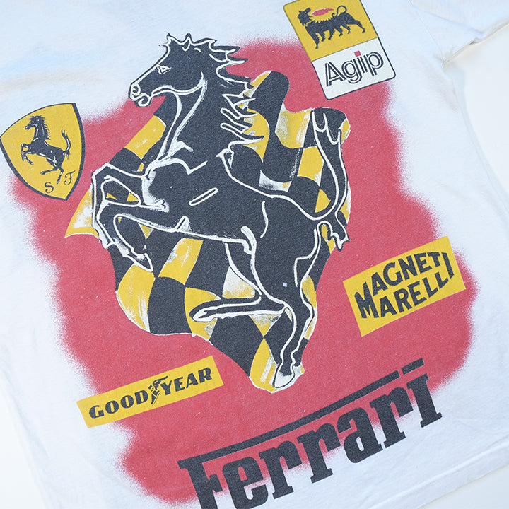 Vintage RARE 1990s Ferrari F1 Front & Back Graphic T-Shirt - L