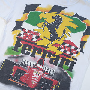 Vintage RARE 1990s Ferrari F1 Front & Back Graphic T-Shirt - L