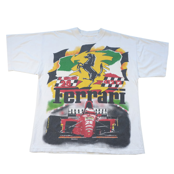 Vintage RARE 1990s Ferrari F1 Front & Back Graphic T-Shirt - L