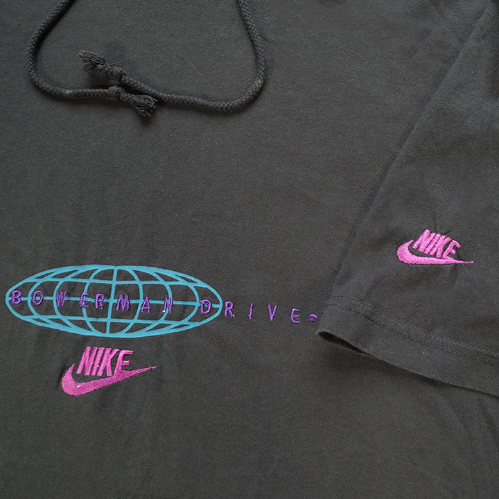 Vintage RARE Nike Grey Tag Embroidered Logo Pullover - XL