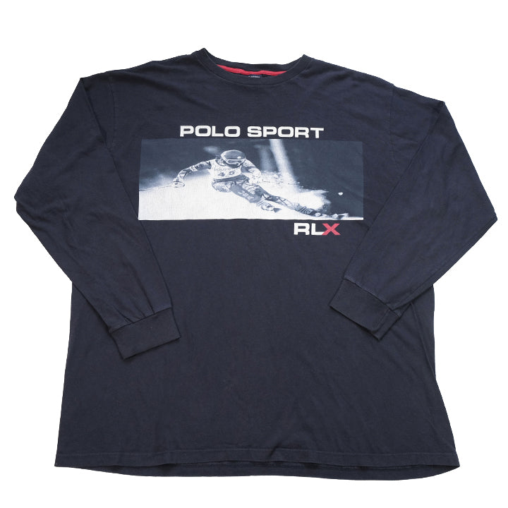 Vintage Rare Polo Sport Ralph Lauren Ski Made In USA Long Sleeve - XXL