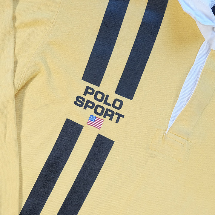 Vintage RARE Polo Sport Ralph Lauren Spell Out Rugby - L