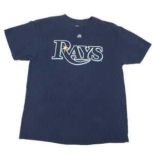 Vintage Tampa Bay Rays Spell Out Logo T-Shirt - L