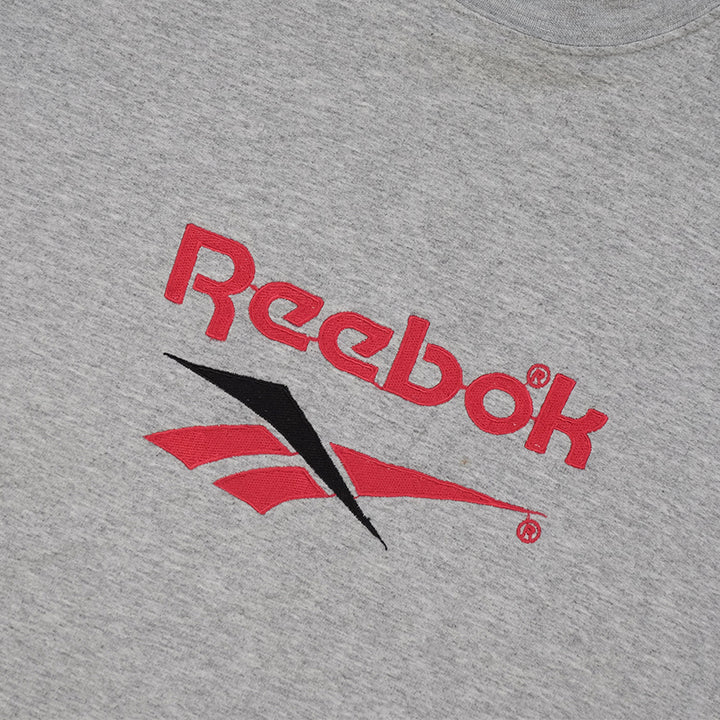 Vintage Reebok Big Embroidered Logo T-Shirt - XL