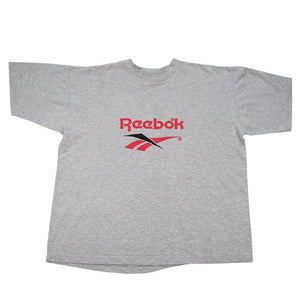 Vintage Reebok Big Embroidered Logo T-Shirt - XL
