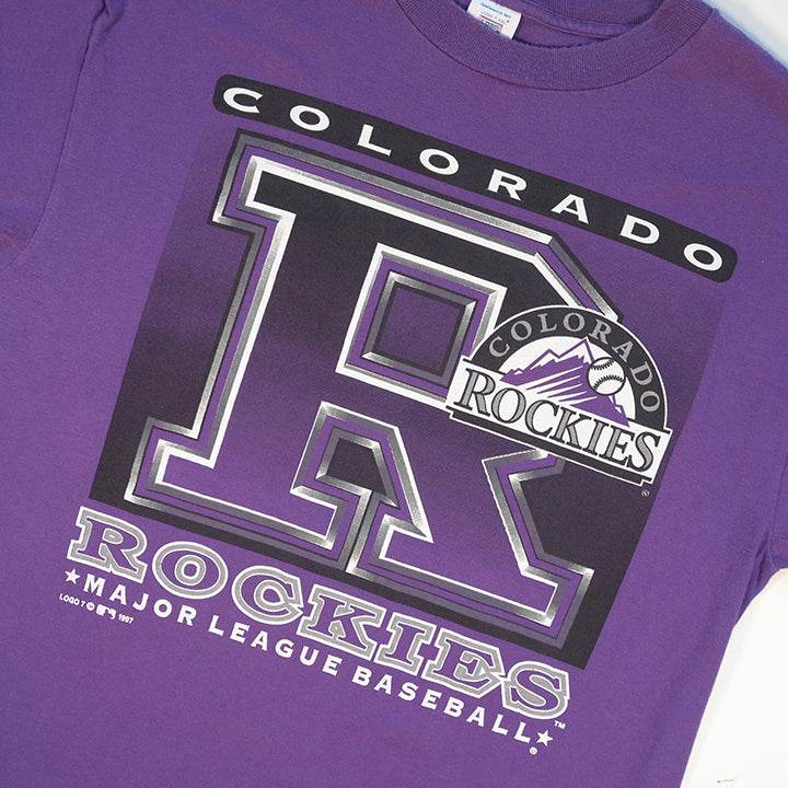 Vintage Colorado Rockies Single Stitch T-Shirt - L