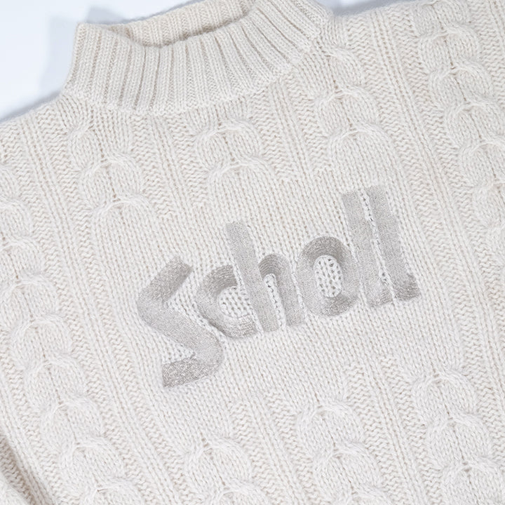 Vintage Schott NYC Embroidered Knit Sweater - L