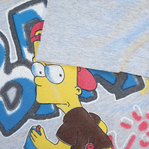Vintage The Simpsons Bart Graphic Single Stitch T-Shirt - M
