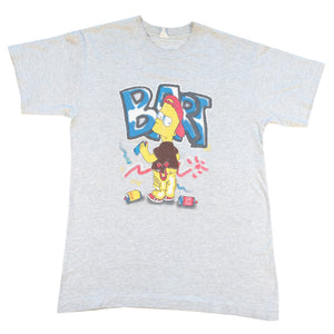 Vintage The Simpsons Bart Graphic Single Stitch T-Shirt - M