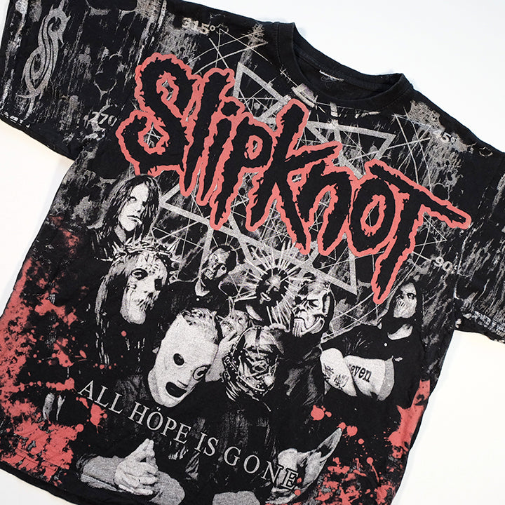 Vintage RARE Slipknot All Hope Is Gone All Over Print T-Shirt - M