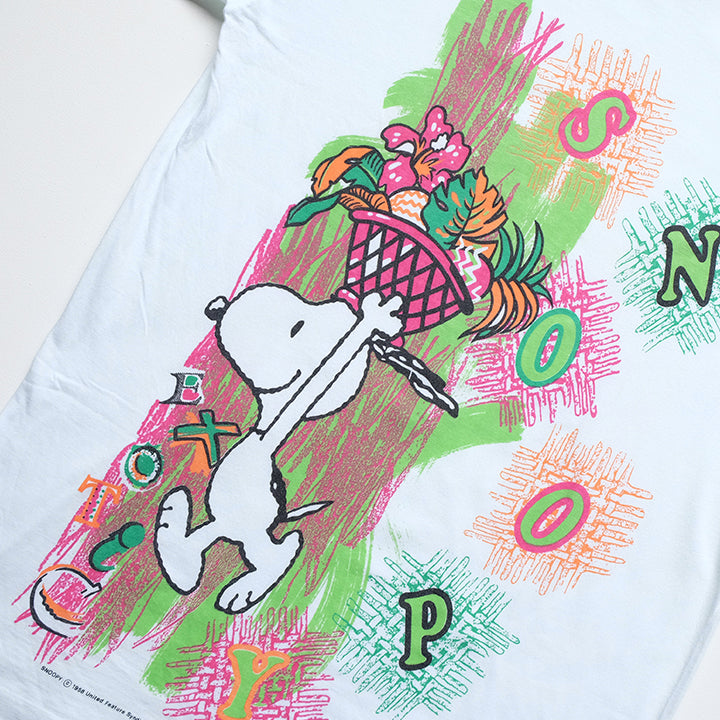 Vintage Snoopy Graphic Single Stitch T-Shirt - L
