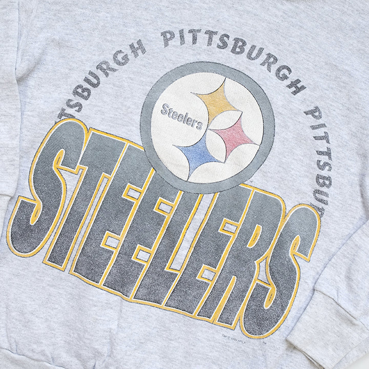 Vintage Pittsburgh Steelers Big Spell Out Crewneck - S