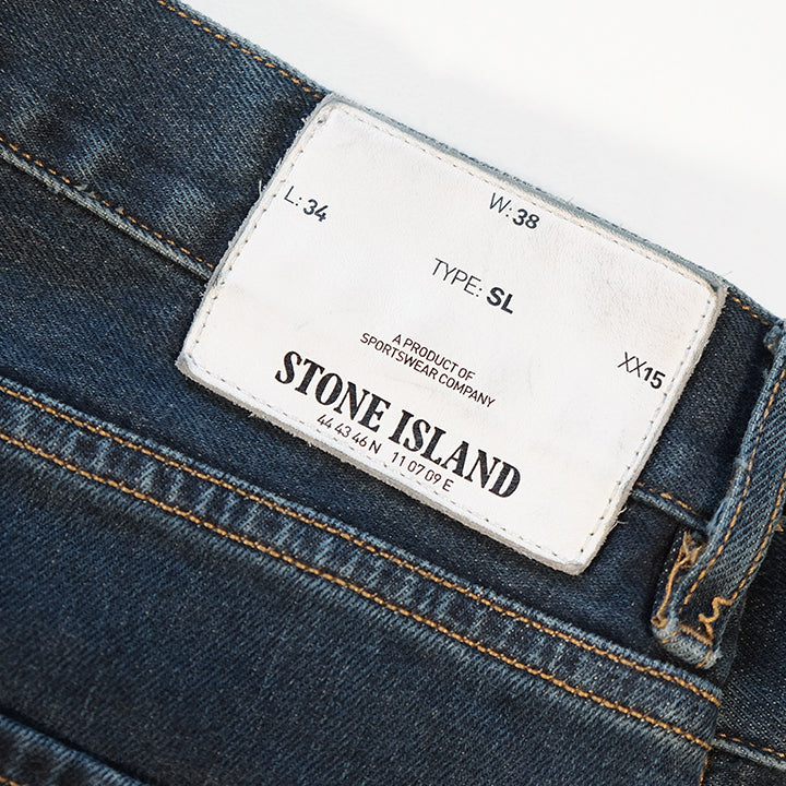Vintage Stone Island Patch Denim Jeans - 38