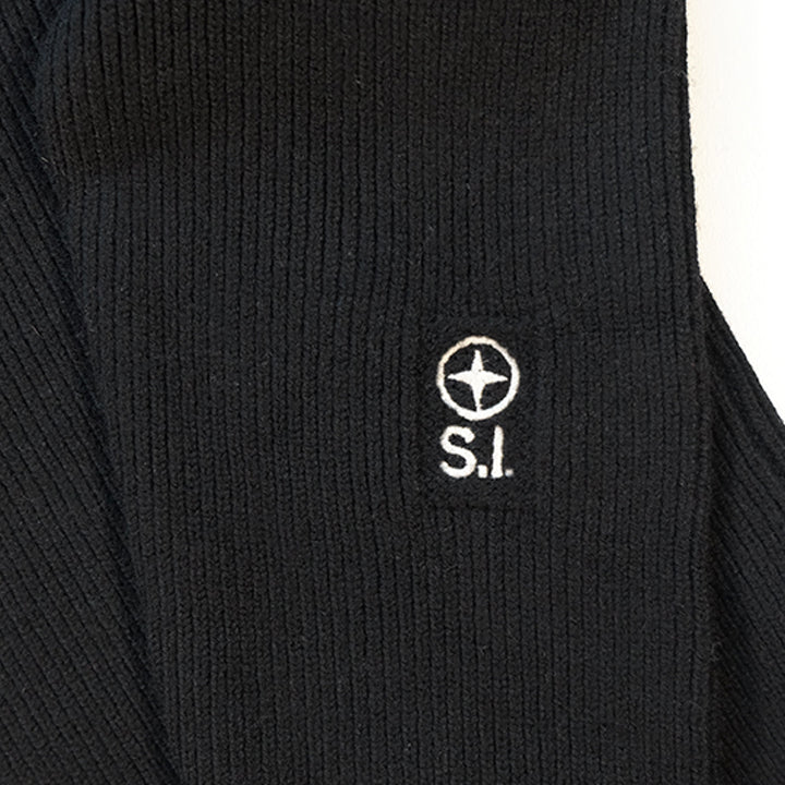 Vintage 2006 Stone Island Quarter Zip Heavy Weight Knit Sweater - M/L