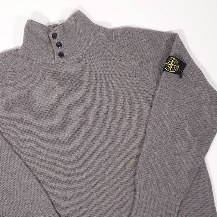 Vintage 2001 Stone Island Knit Sweater Made In Italy - XL