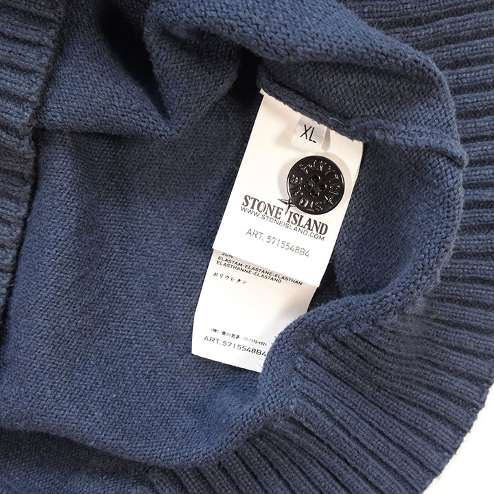 Vintage 2012 Stone Island Quarter Zip Sweater Made In Italy - L