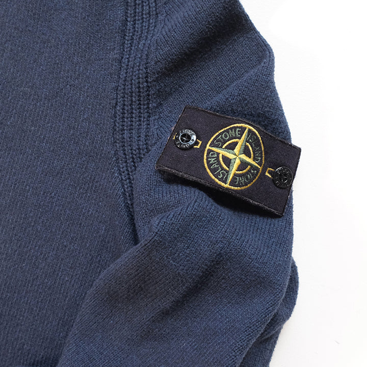 Vintage 2012 Stone Island Quarter Zip Sweater Made In Italy - L