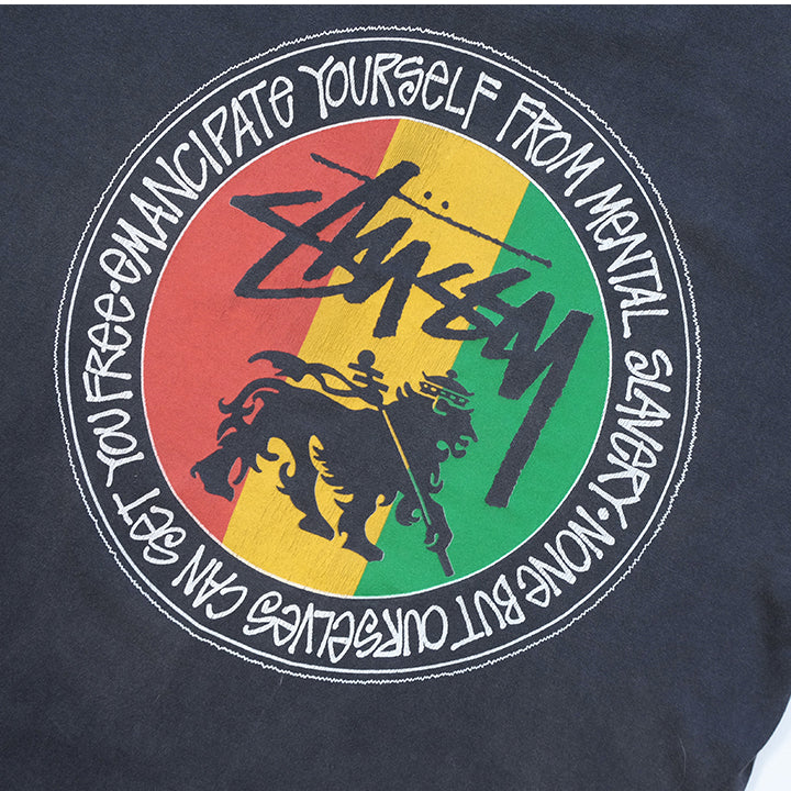 Vintage RARE Stussy Feelin' Irie Made In USA Single Stitch T-Shirt - L