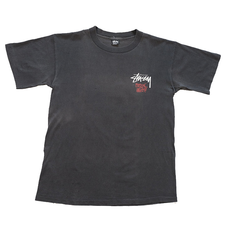 Vintage RARE Stussy Feelin' Irie Made In USA Single Stitch T-Shirt - L