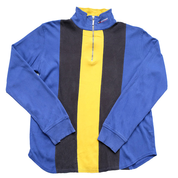Yellow tommy hilfiger quarter zip top