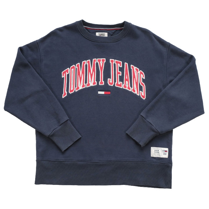 Vintage Tommy Hilfiger Big Spell Out Heavy Weight Crewneck - M/L