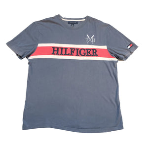 Vintage Tommy Hilfiger Embroidered Spell Out T-Shirt - XL
